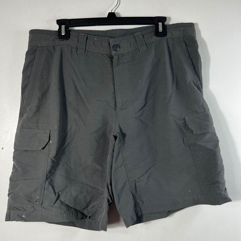Mens‎ The North Face Cargo Shorts Hiking Outdoor Gray 36 Flaw